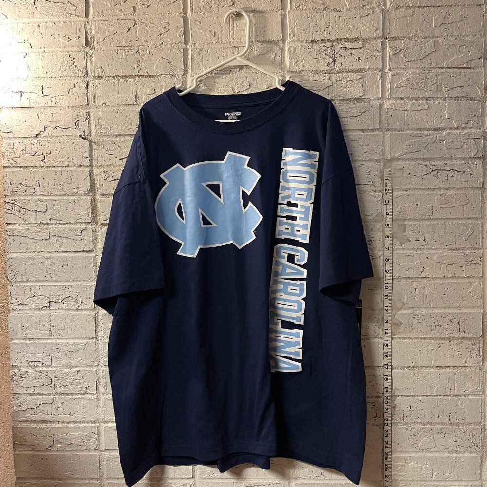UNC Tar Heels T-Shirt 3XL | ProEdge Navy Blue Tee | North Carolina Logo Shirt